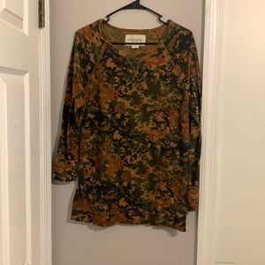 Camo obey long sleeve shirt